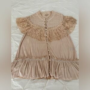 Size Small POL Embroidered Lace Top NWOT